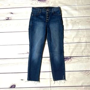 Express|Crop|High Waist|Blue|Size 8